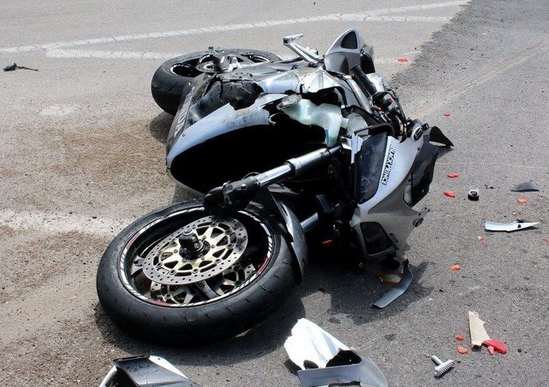 Accidente en moto. Imagen referencia.