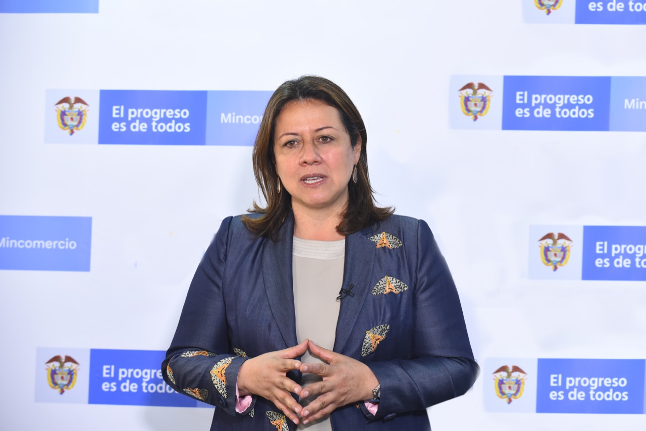 Ministra de Comercio, Industria y Turismo, María Ximena Lombana Villalba.
