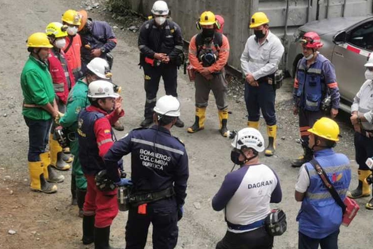 Rescate Mineros Buriticá, Antioquia - Cortesía