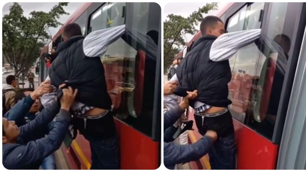Ladrón de TransMilenio fue golpeado. Cortesía: Semana