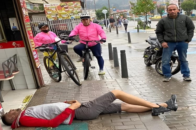 Ciclista muerto Usaquén