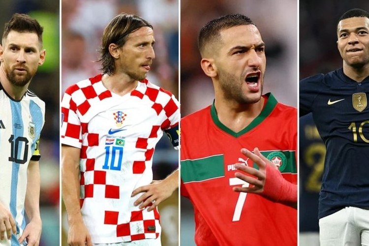 Las cuatro estrellas de las selecciones semifinalistas del Mundial Qatar 2022 - Google