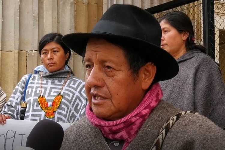 Comunidad indígenas de Túquerres, Nariño, se mantiene en la Plaza de Bolívar - Captura de video