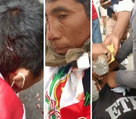 Manifestaciones en Puno, Perú dejan 27 heridos, twitter