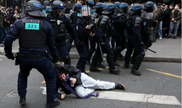 Protestas en Francia, twitter
