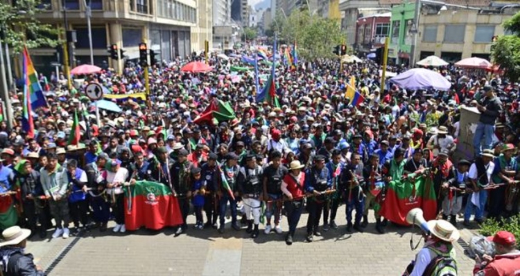 Las marchas en Bogotá llegarán a la Plaza de Bolívar y se espera la llegada de Gustavo Petro.