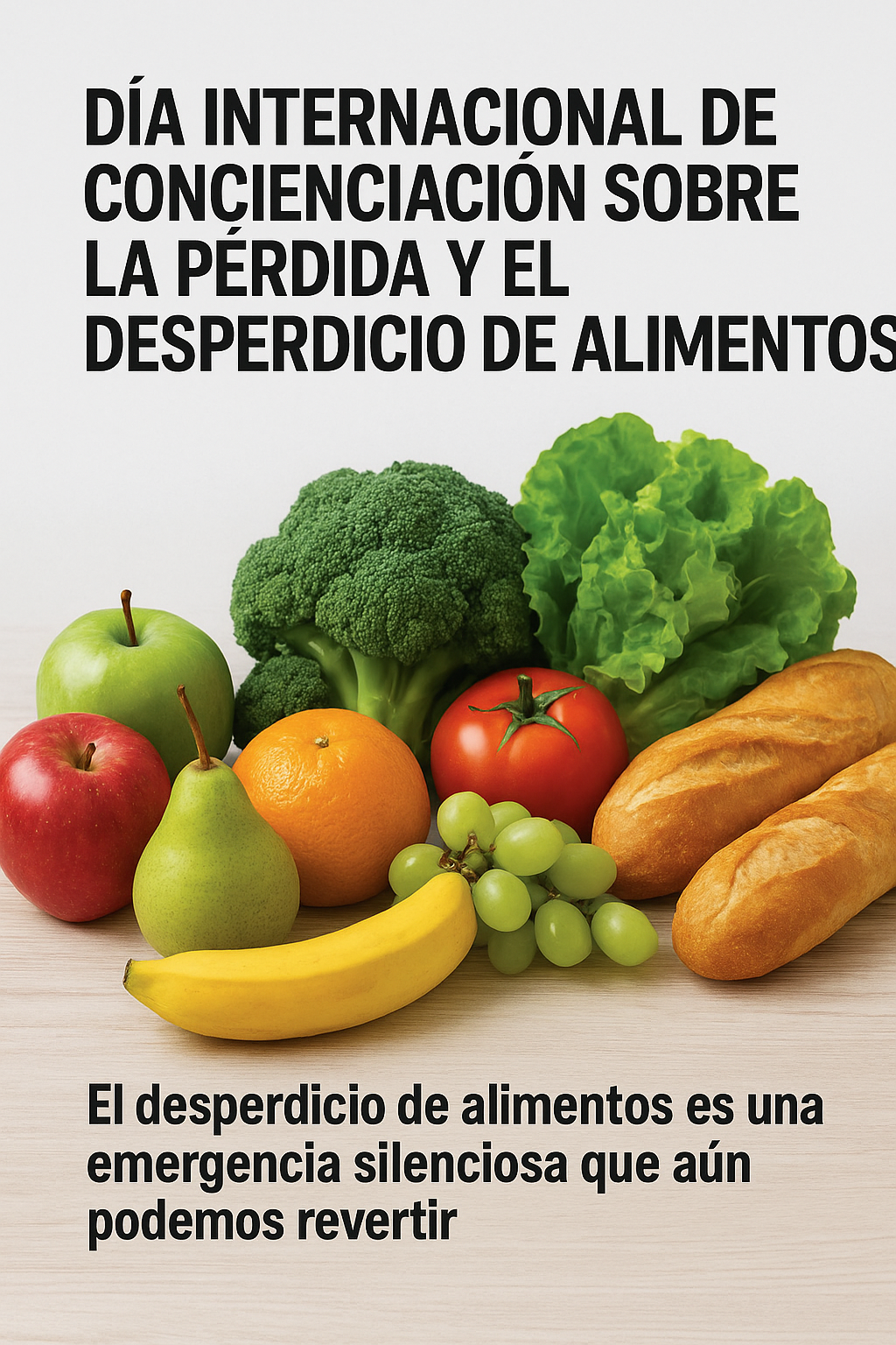 El desperdicio de alimentos es una emergencia silenciosa, pero aún estamos a tiempo de revertirla