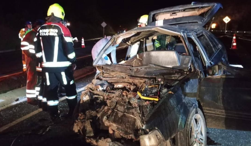 accidente en la vía Rumichaca