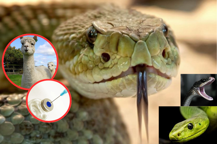 Crean un antídoto universal con anticuerpos de llamas capaz de neutralizar el veneno de 17 serpientes