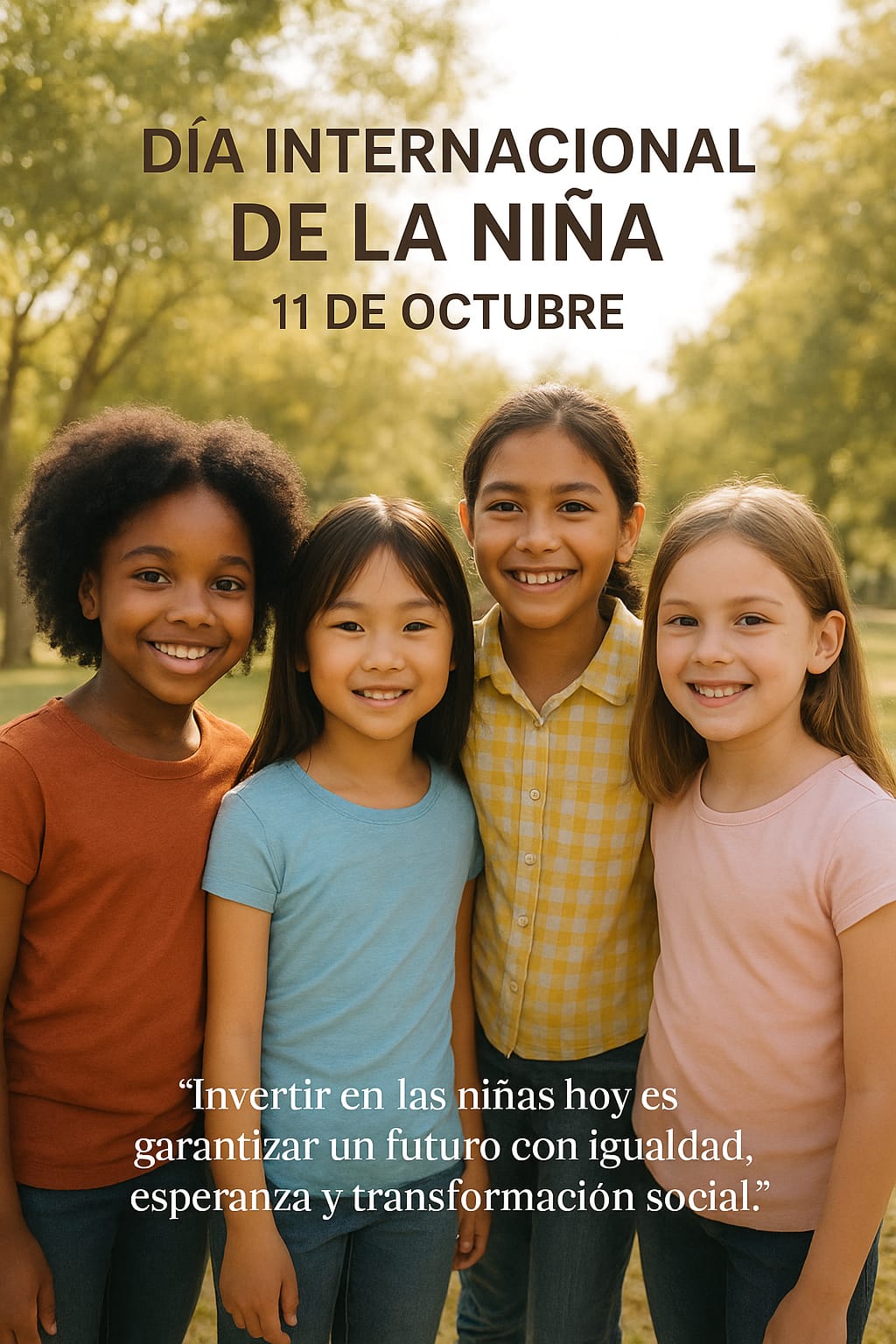 El liderazgo femenino comienza con el respeto y la protección desde la infancia.