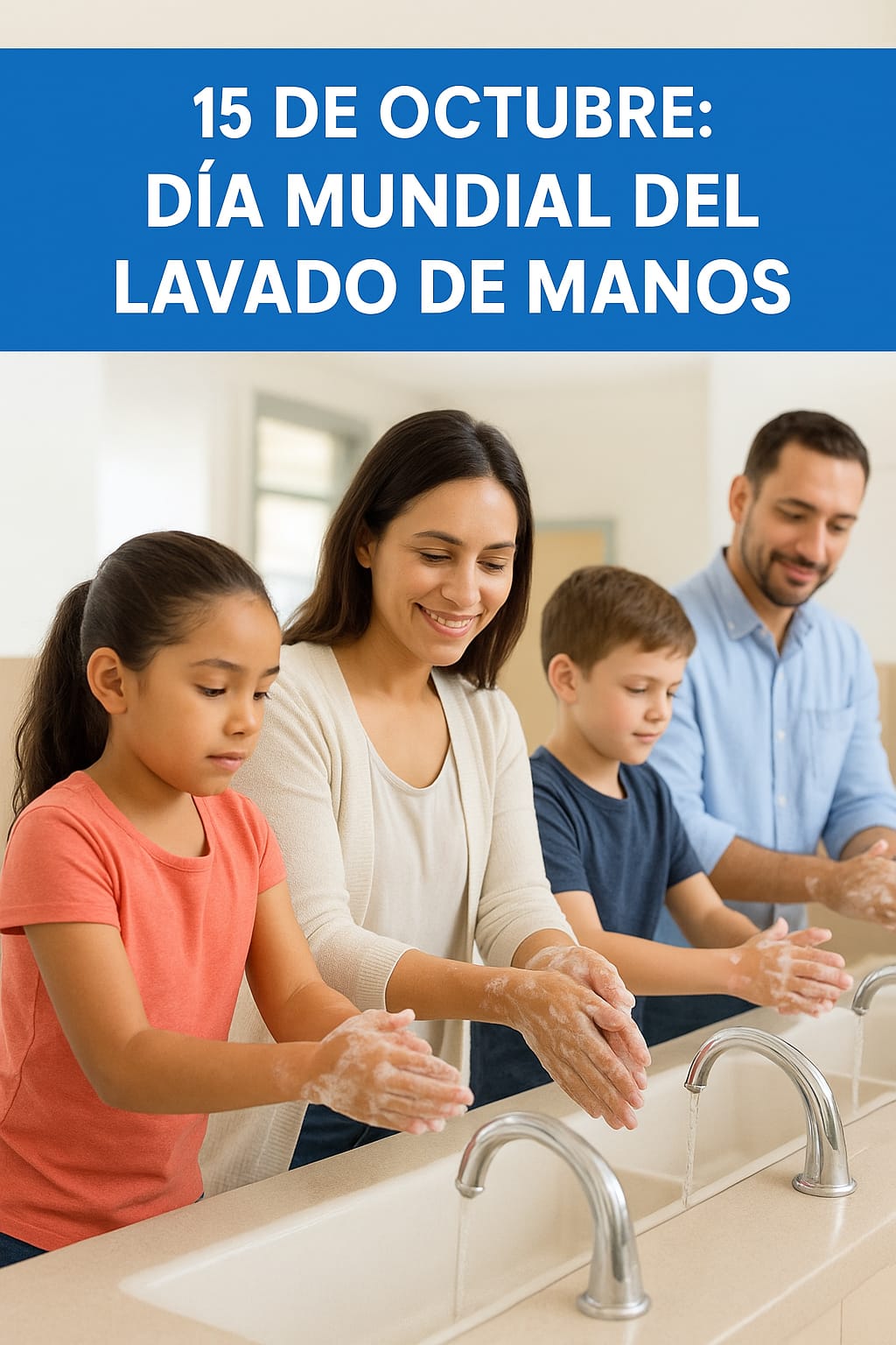 Lavarse las manos con agua y jabón es una acción sencilla que puede salvar millones de vidas.