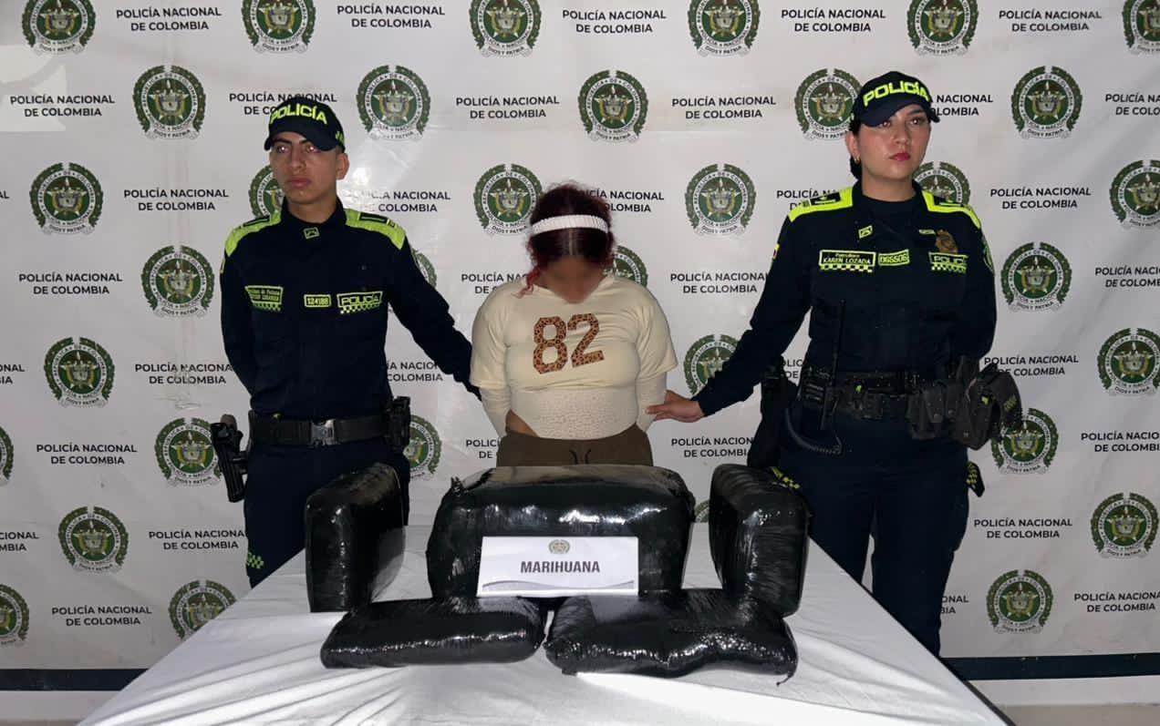 Capturada con marihuana