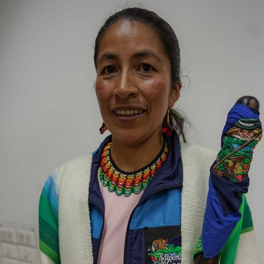 Patricia Jojoa Salazar, gobernadora indígena.