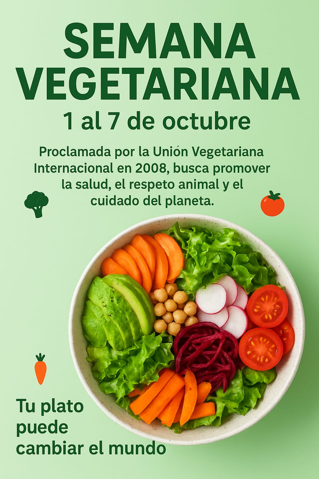 Más que una conmemoración, la Semana Vegetariana es una evidencia científica en acción: lo que comemos transforma nuestra biología y nuestro planeta.