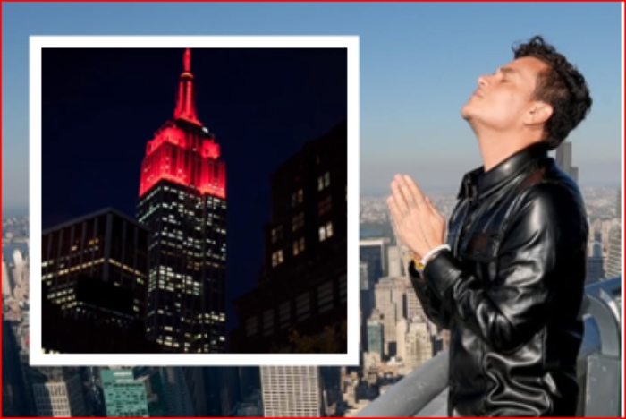 NY- EEUU- Silvestre Dangond- Empire State- Nueva York- Rojo-Rojosilvestrista-