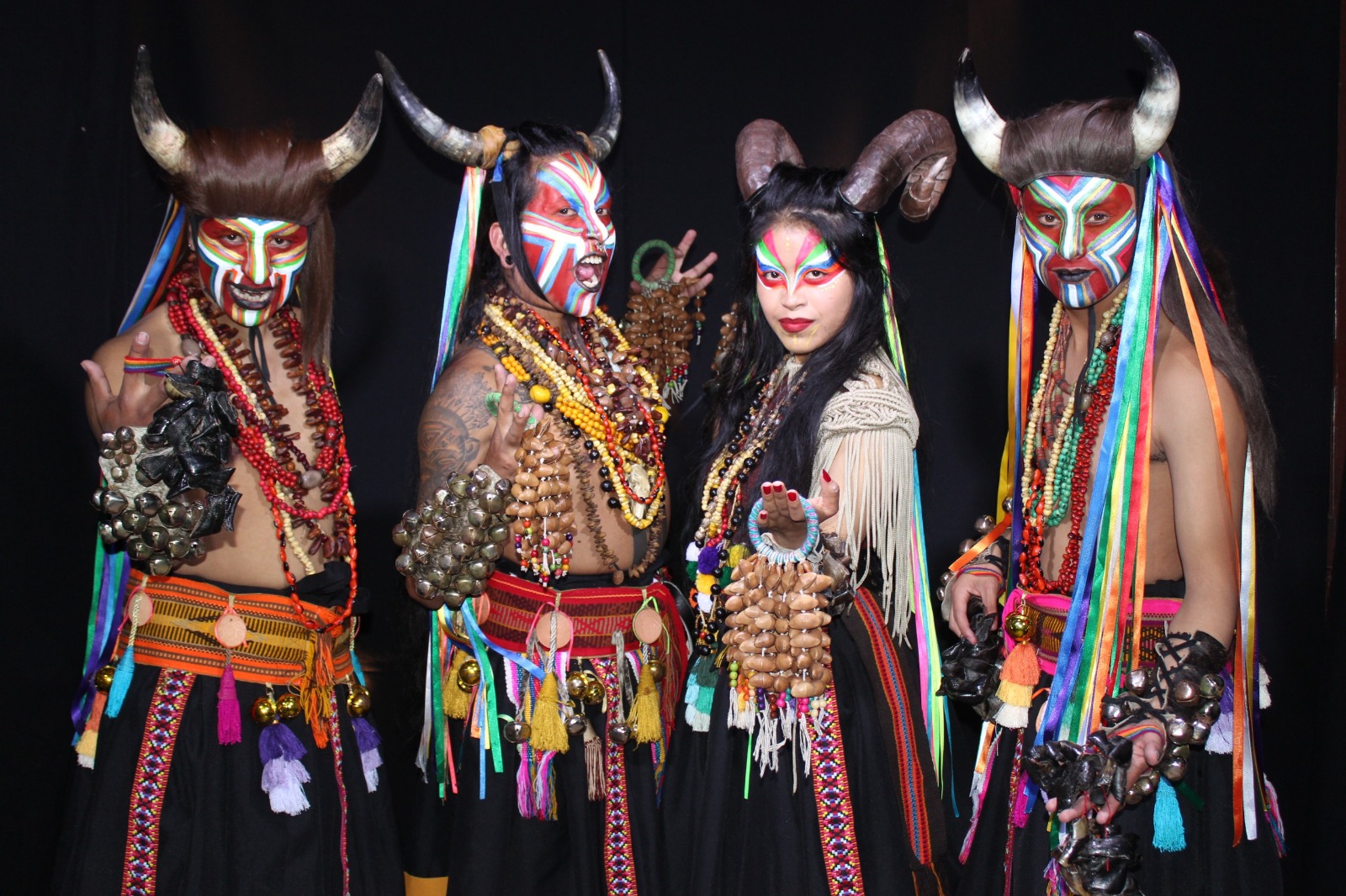 En la presentación de ‘Espíritus del Urkunina: los Diablos de Obonuco’, Participan Oscar Achicanoy, David Pupiales, Adriana Pupiales y Cristian Buesaquillo.