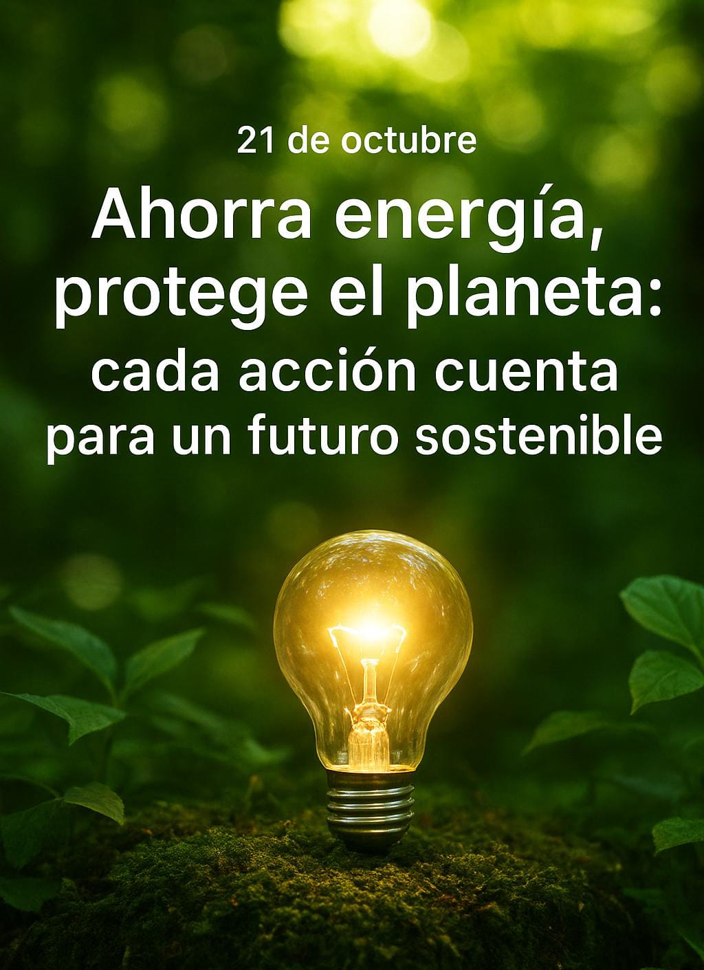 El cambio comienza con pequeños gestos: apaga, desconecta y actúa con conciencia