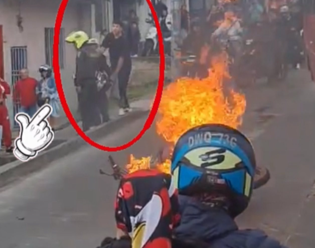 Incineradas Motos en Pasto
