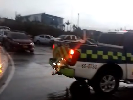 explosivos en la variante de Pasto