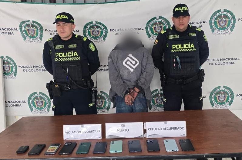 Hombre con 19 anotaciones es capturado por hurto de celulares en Barrios Unidos