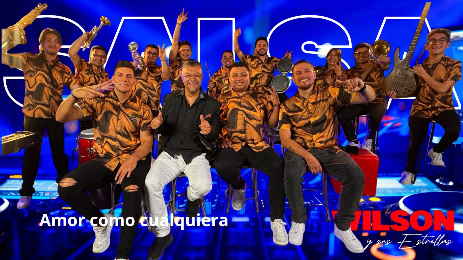 De izquierda a derecha José Daniel López, Camilo Lasso, Daniel Gómez, Mario Martínez, Wilson Guzmán, Alejandro Pantoja, Sebastián Paz, Miguel Quiroz, Wilson López, Yamith Martínez, Jonathan Rosero, María Victoria Benavides y Wilson Benavides.
