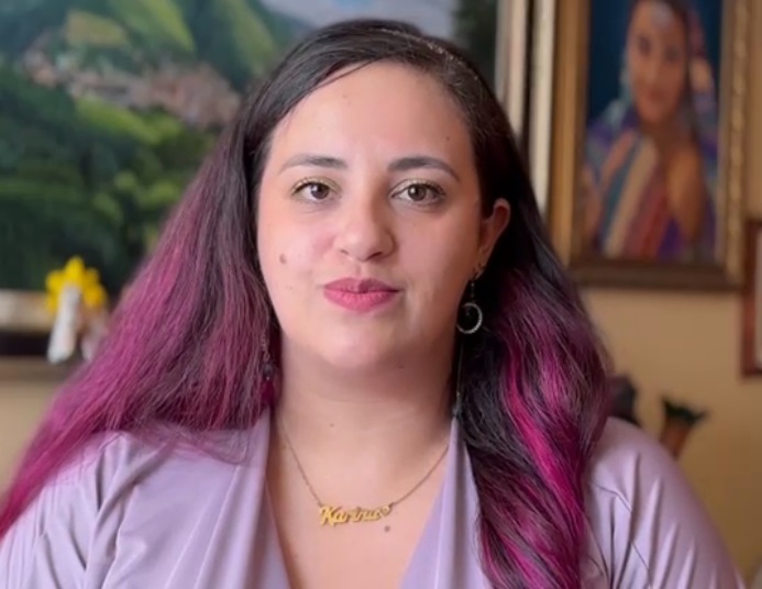 Karina Córdoba, funcionaria.