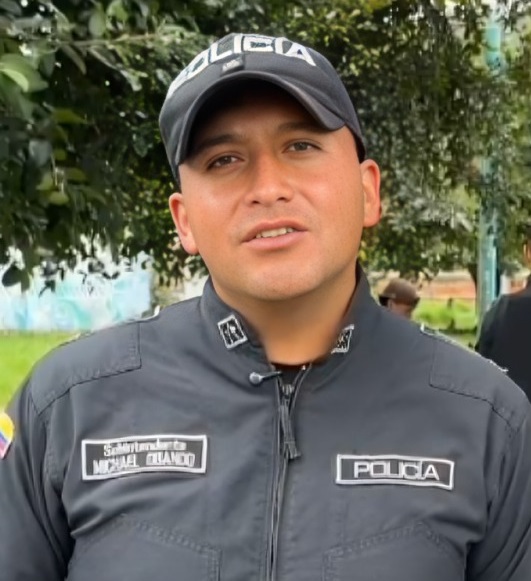 Michael Obando, subintendente.