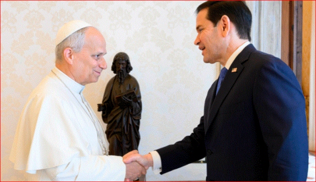 MarcoRubio- PapaLeónXIV- Vaticano- Cuba-CrisisEnCuba- DonaldTrump-EstadosUnidos