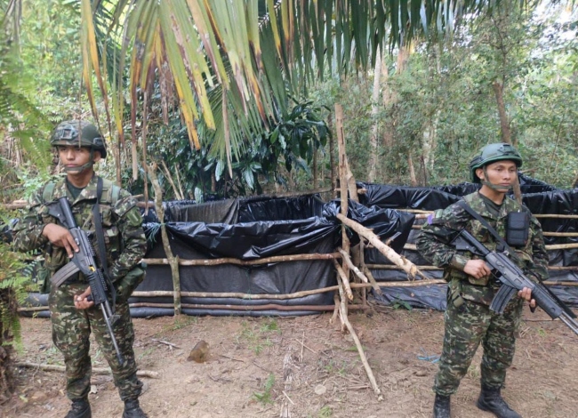 GAO- Eln- Ejército- refineria ilegal- Catatumbo- 19May-