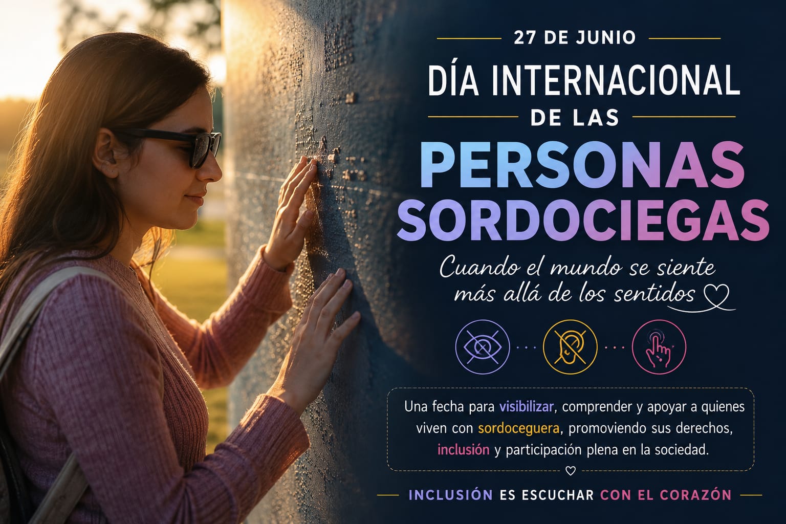 Cuando el mundo se siente más allá de los sentidos: Día Internacional de las Personas Sordociegas