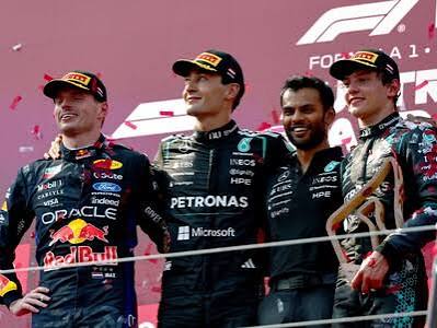 Así fue el podio en el GP de Austria en la F1