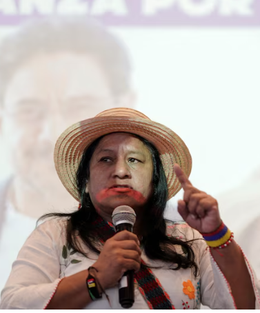 Aída Quilcué aceptó los resultados electorales y aseguró que su proyecto político continuará