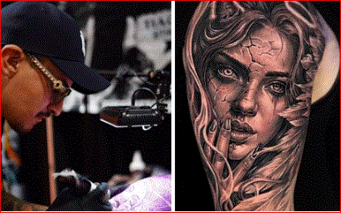 Tiago Carrero con sus tatuajes hiperrealistas conquista al mundo