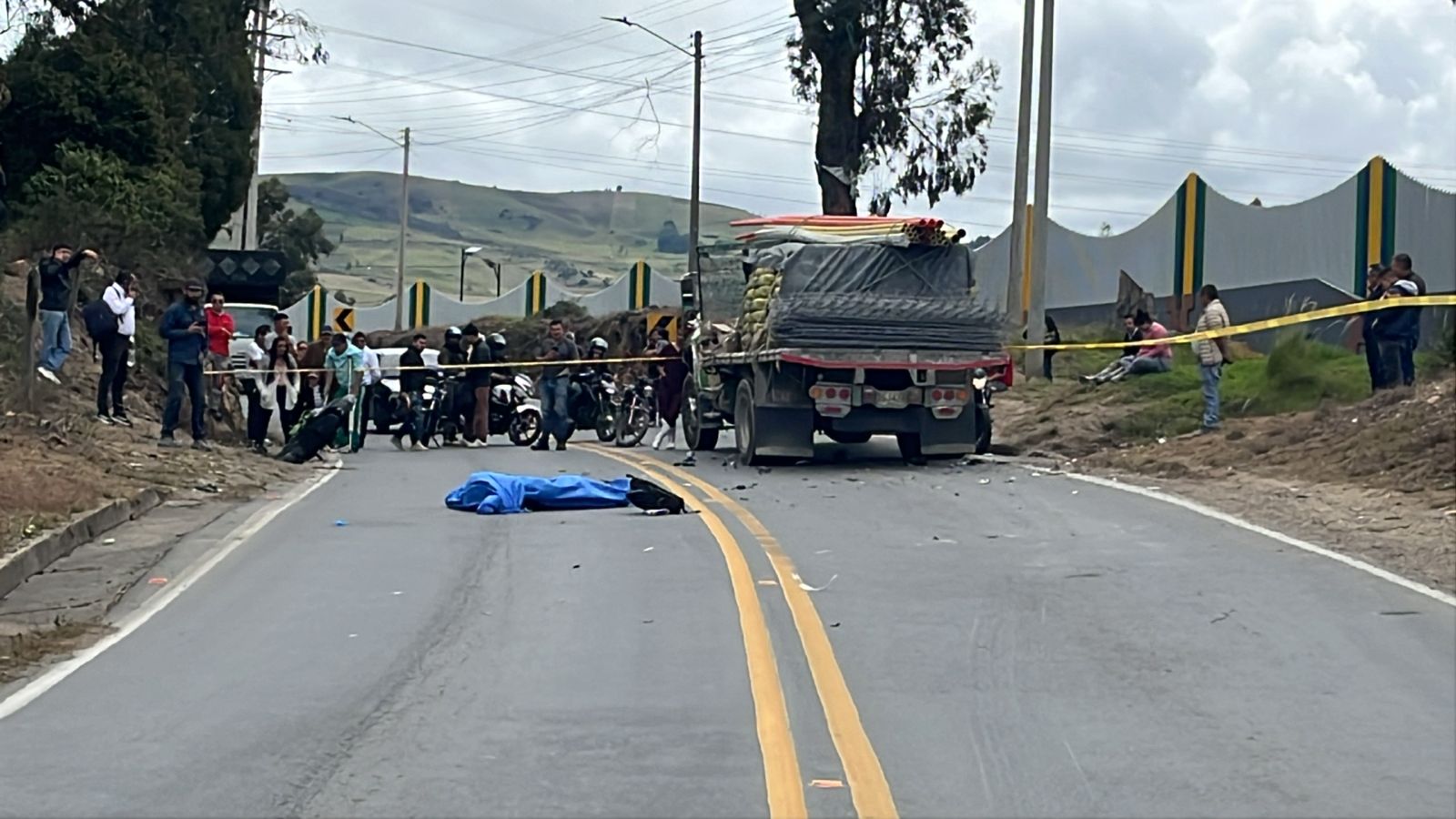 Accidente Tunja- Villa de Leyva/ foto: archivo particular. 