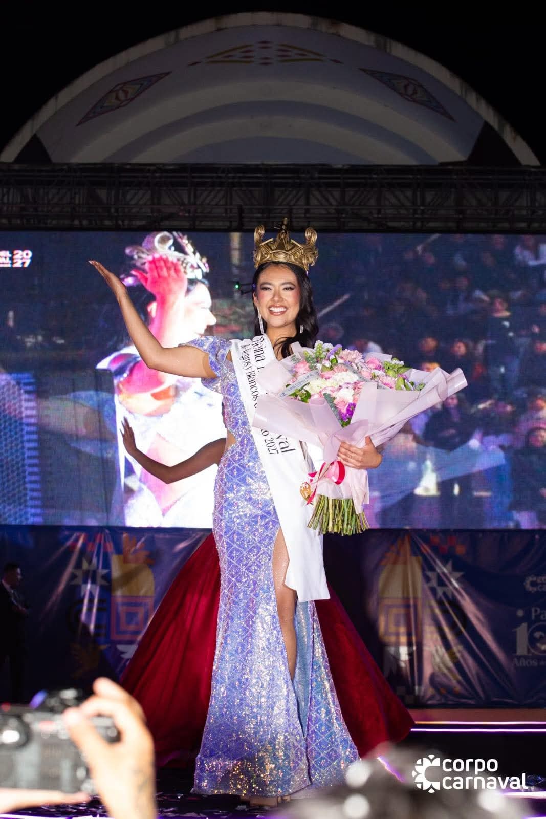 María José Botina fue elegida como nueva Reina del Carnaval de Negros y Blancos de Pasto
