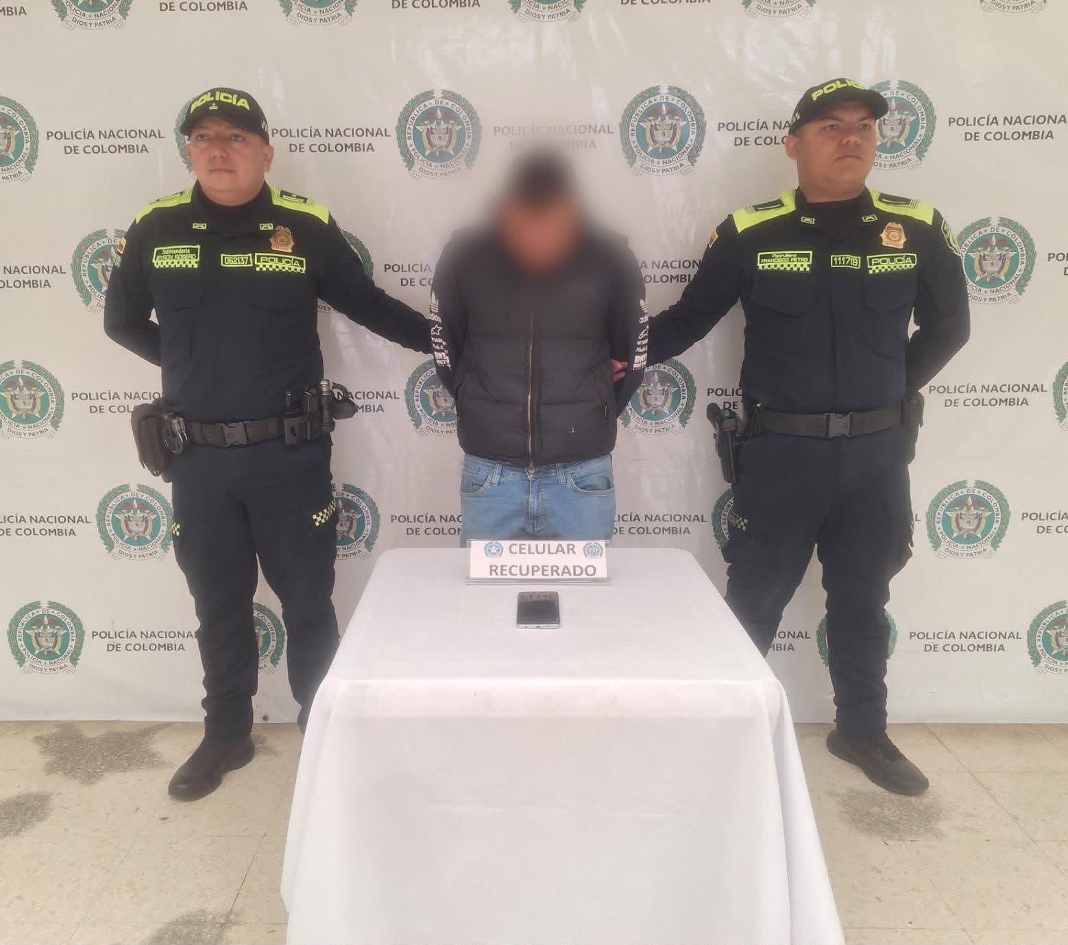 Capturado con celular hurtado en Pasto registra 11 anotaciones judiciales