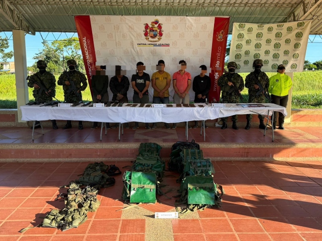 Golpe al ELN en Arauca: 2 integrantes neutralizados, seis capturados y un menor rescatado por el Ejército