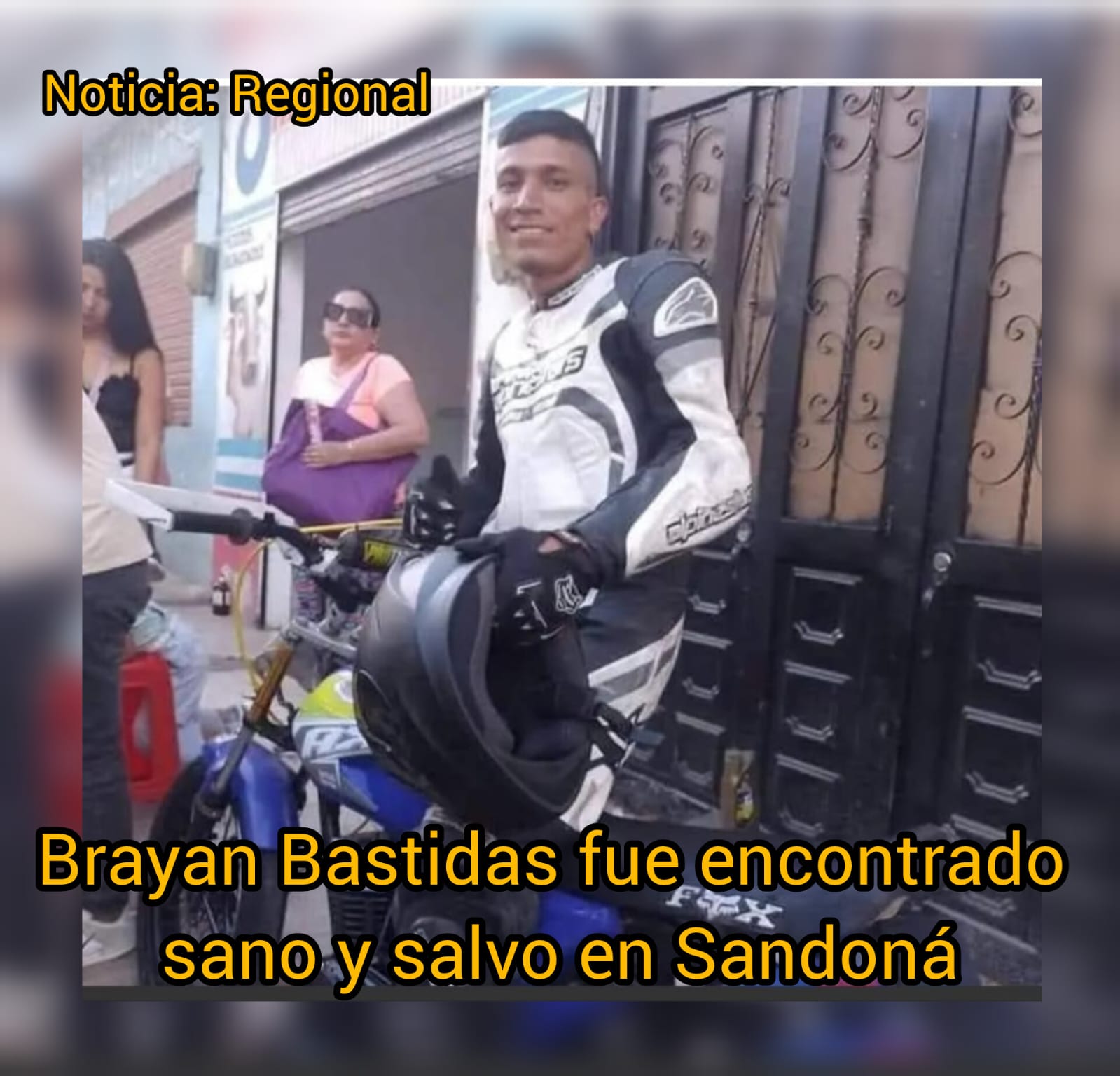 Familiares confirman la aparición de Brayan Bastidas
