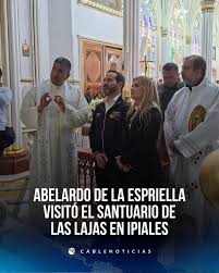 Presidente electo Abelardo de la Espriella visitó el Santuario de Las Lajas y envió mensaje desde Nariño