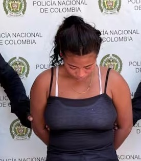 Aura Gonzales, capturada.