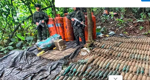 Ejército destruye el mayor depósito ilegal de explosivos hallado en 2026 en Tumaco