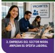 Empresas del sector moda amplían su oferta laboral
