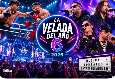 La Velada del Año 6 reúne música y creadores de contenido