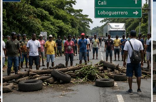Levantan bloqueos en vías del Valle tras acuerdos con el Gobierno Nacional.