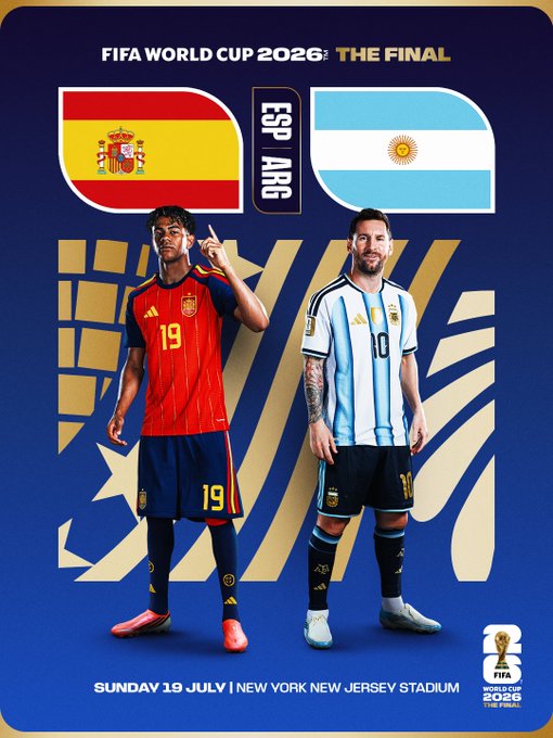España vs. Argentina: Fecha, hora y estadio confirmados para la gran final del Mundial 2026