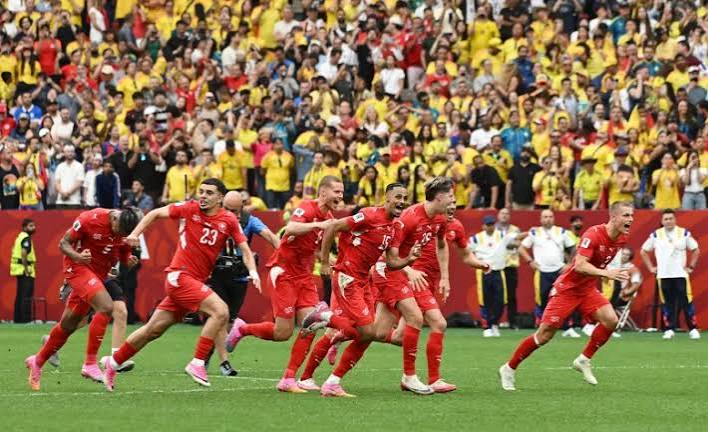 Así fueron los octavos de final entre Colombia y Suiza