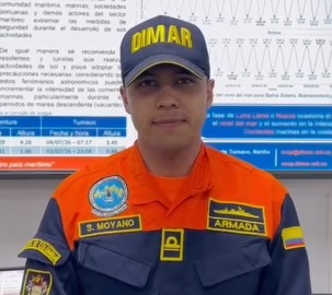 Dimar alerta por aumento del nivel del mar en el Pacífico colombiano
