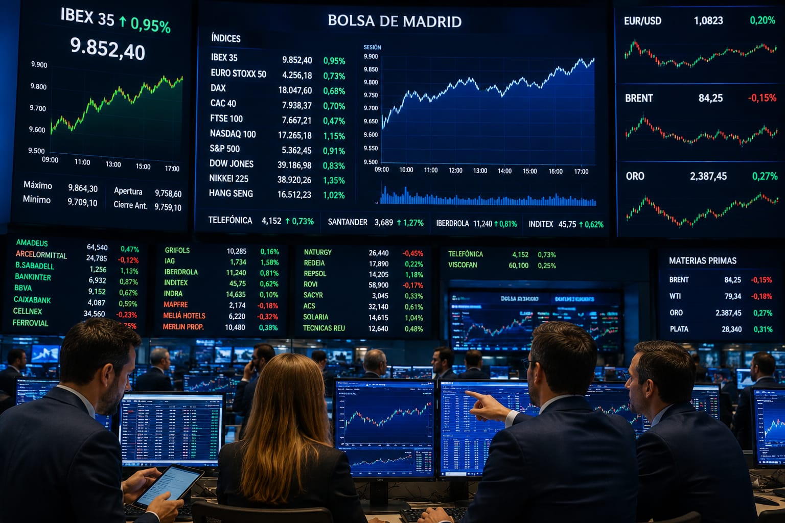 Mercados financieros inician la semana atentos a resultados empresariales y panorama internacional.