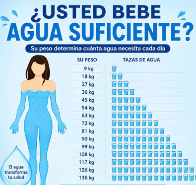 Tomar suficiente agua cada día, un hábito clave para cuidar la salud