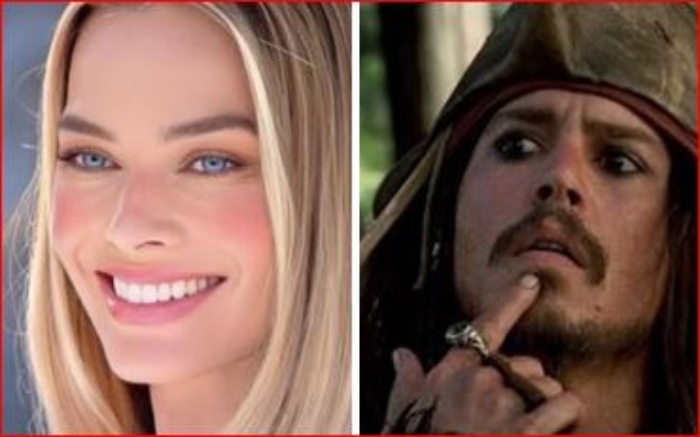 Jack Sparrow- Piratas del Caribe- Película- Johnny Depp- Margot Robbie